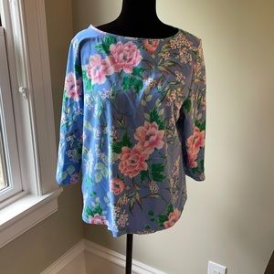 Talbots Floral Top - XL Petite